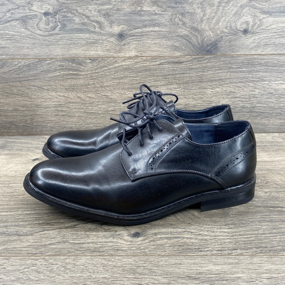 Bruno Marc Prince-16 Oxford Shoes Mens 8.5 Black Brogue Lace Up Dress Shoes